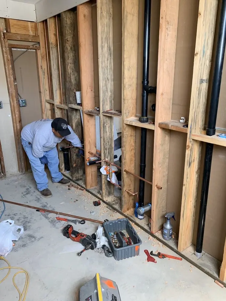 Commercial rough-in plumbing for Water Heater Replacement in East Sacramento